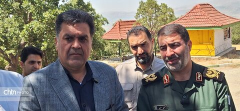 گزارش تصویری/ بازدید میدانی فرمانده سپاه فتح و مدیرکل میراث فرهنگی از اردوگاه گردشگری پارک جنگلی یاسوج