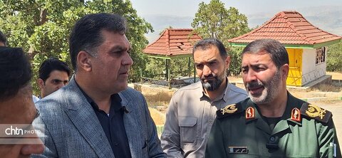 گزارش تصویری/ بازدید میدانی فرمانده سپاه فتح و مدیرکل میراث فرهنگی از اردوگاه گردشگری پارک جنگلی یاسوج