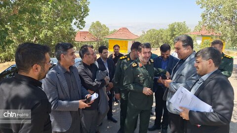 بازدید میدانی فرمانده سپاه فتح و مدیرکل میراث فرهنگی از اردوگاه گردشگری پارک جنگلی یاسوج