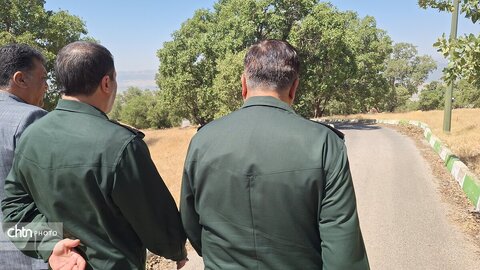 گزارش تصویری/ بازدید میدانی فرمانده سپاه فتح و مدیرکل میراث فرهنگی از اردوگاه گردشگری پارک جنگلی یاسوج