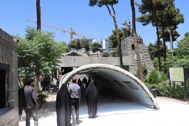 استقرار پایگاه امدادی و بیمارستان صحرایی در مجموعه فرهنگی تاریخی تاریخی نادری