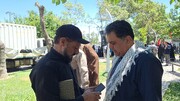 تکریم زائران با خدمت بی‌منت/ حضور عملی و میدانی مدیرکل میراث‌فرهنگی کهگیلویه و بویراحمد در صف اول خدمت به زائران مشهد