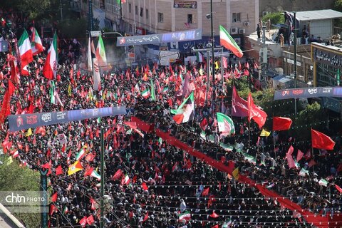 مراسم تشییع و تدفین آقای شهید ایران  در جوار امام رئوف مشهدالرضا (ع)