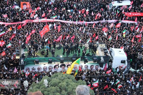 مراسم تشییع و تدفین آقای شهید ایران  در جوار امام رئوف مشهدالرضا (ع)