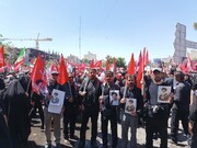 حضور کارکنان اداره کل میراث فرهنگی خراسان جنوبی در تشییع پیکر مطهر رهبر انقلاب