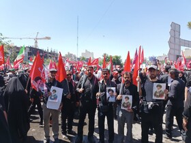 حضور کارکنان اداره کل میراث فرهنگی خراسان جنوبی در تشییع پیکر مطهر رهبر انقلاب