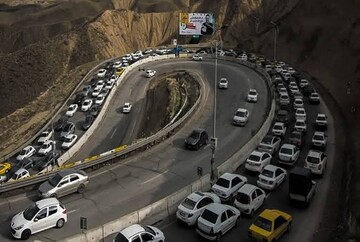 ترافیک سنگین در هراز و ۲ آزادراه منتهی به تهران