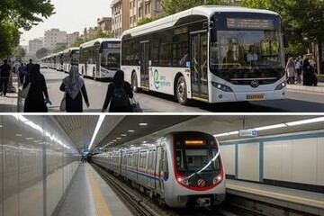 مترو و اتوبوس بی‌آرتی برای دو ماه دیگر رایگان ماند
