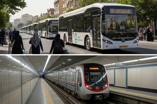 مترو و اتوبوس بی‌آرتی برای دو ماه دیگر رایگان ماند
