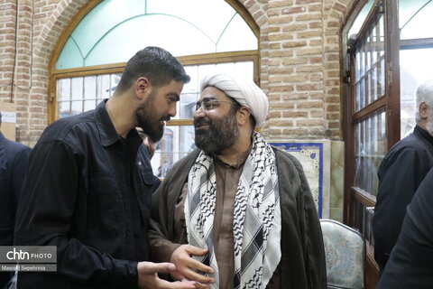 مراسم اولین شب جمعه دفن آقای شهید ایران با حضور آیت الله ملکوتی در تبریز
