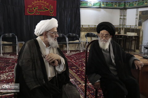 مراسم اولین شب جمعه دفن آقای شهید ایران با حضور آیت الله ملکوتی در تبریز
