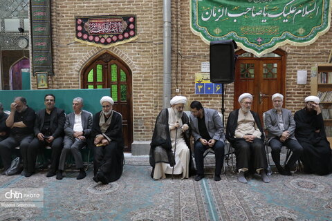 مراسم اولین شب جمعه دفن آقای شهید ایران با حضور آیت الله ملکوتی در تبریز