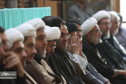 مراسم اولین شب جمعه دفن آقای شهید ایران با حضور آیت الله ملکوتی در تبریز