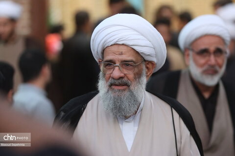 مراسم اولین شب جمعه دفن آقای شهید ایران با حضور آیت الله ملکوتی در تبریز