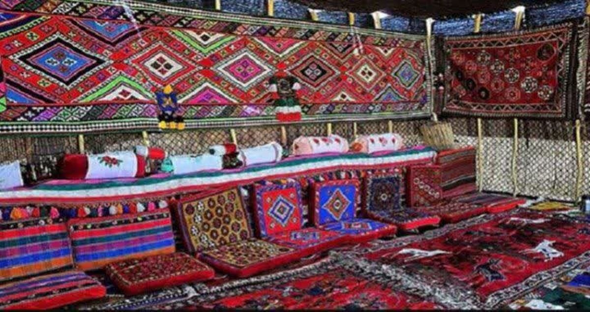 تبلور هنر و اقتصاد عشایری؛ از شاهکار مهندسی سیاه‌چادر تا گچمه‌های نقش‌برجسته