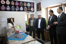 بازدید مشترک مدیران عالی معاونت علمی فن آوری ریاست جمهوری و مدیرکل میراث  ازمرکز نوآوری وخانه خلاق میراث فرهنگی گردشگری وصنایع دستی خراسان رضوی