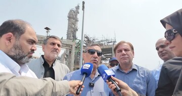 بازدید معاون اجرایی رئیس‌جمهوری و وزیر نیرو از پتروشیمی جم