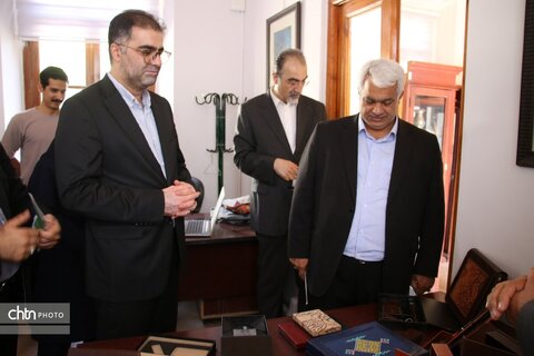 بازدید مشترک مدیران عالی معاونت علمی فن آوری ریاست جمهوری و مدیرکل میراث  ازمرکز نوآوری وخانه خلاق میراث فرهنگی گردشگری وصنایع دستی خراسان رضوی