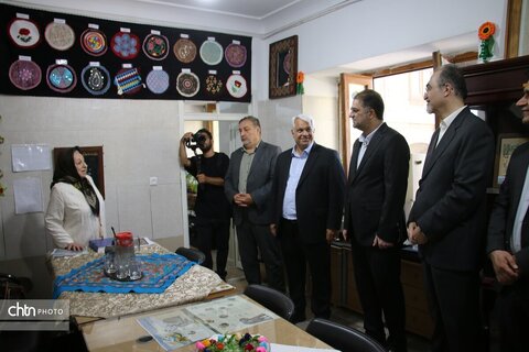 بازدید مشترک مدیران عالی معاونت علمی فن آوری ریاست جمهوری و مدیرکل میراث  ازمرکز نوآوری وخانه خلاق میراث فرهنگی گردشگری وصنایع دستی خراسان رضوی