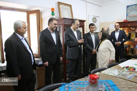 بازدید مشترک مدیران عالی معاونت علمی فن آوری ریاست جمهوری و مدیرکل میراث  ازمرکز نوآوری وخانه خلاق میراث فرهنگی گردشگری وصنایع دستی خراسان رضوی