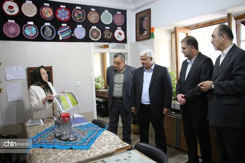 بازدید مشترک مدیران عالی معاونت علمی فن آوری ریاست جمهوری و مدیرکل میراث  ازمرکز نوآوری وخانه خلاق میراث فرهنگی گردشگری وصنایع دستی خراسان رضوی
