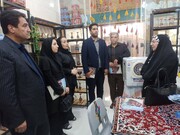 بازدید مدیرکل دفتر امور بانوان و خانواده استانداری تهران از بازارچه صنایع‌دستی حرم مطهر آستانه امامزاده جعفر(ع) پیشوا