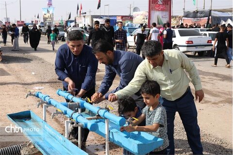 تأمین آب پایدار زائران در مرز چذابه با راه‌اندازی مخزن ۲ هزار مترمکعبی
