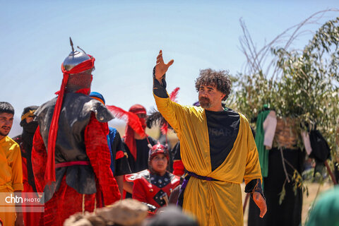 بازسازی واقعه عاشورا در روستای ساکی سفلی اراک
