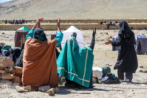 بازسازی واقعه عاشورا در روستای ساکی سفلی اراک