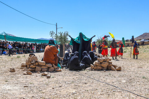 بازسازی واقعه عاشورا در روستای ساکی سفلی اراک