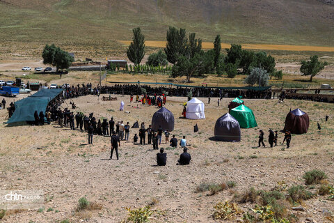 بازسازی واقعه عاشورا در روستای ساکی سفلی اراک