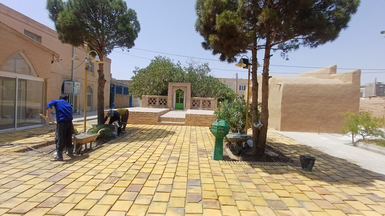 آغاز عملیات اجرایی کففرش، باغمزار حافظ ابرو در شهرستان خواف