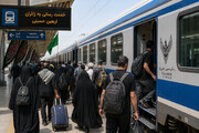 جابه‌جایی بیش از ۱۵۶ هزار زائر اربعین با ناوگان ریلی جنوب/ ۳۲۲ رام قطار در مسیرهای منتهی به شلمچه به حرکت درآمد