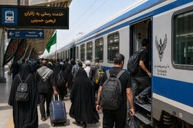 جابه‌جایی بیش از ۱۵۶ هزار زائر اربعین با ناوگان ریلی جنوب/ ۳۲۲ رام قطار در مسیرهای منتهی به شلمچه به حرکت درآمد