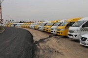 استقرار ۱۰۰ ون رایگان برای خدمت‌رسانی و بازگشت زائران در مرز مهران