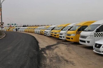 استقرار ۱۰۰ ون رایگان برای خدمت‌رسانی و بازگشت زائران در مرز مهران