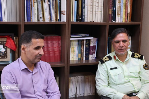 بازدید سردار فرماندهی نیروی انتظامی استان از اداره کل میراث فرهنگی،گردشگری وصنایع دستی