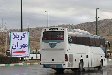 آغاز خدمت‌رسانی رایگان اتوبوسرانی برای بازگشت زائران اربعین از مرز مهران به تهران