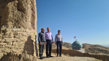 بازدید میدانی فرمانده یگان حفاظت میراث‌فرهنگی خراسان جنوبی از آثار تاریخی شهرستان درمیان