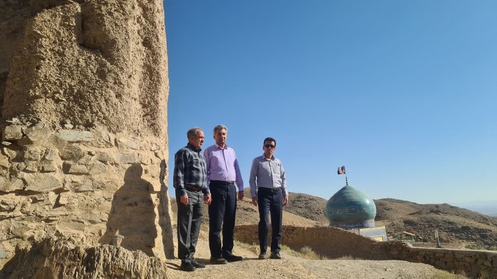 بازدید میدانی فرمانده یگان حفاظت میراث‌فرهنگی خراسان جنوبی از آثار تاریخی شهرستان درمیان
