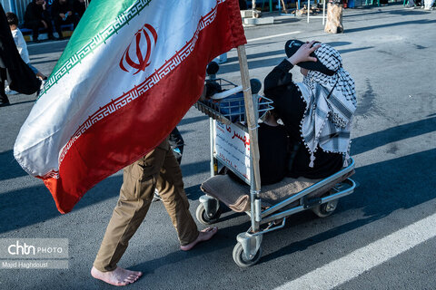 بازگشت زائران اربعین حسینی از مرز تمرچین