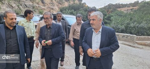 گزارش تصویری | بازدید میدانی استاندار از ظرفیت‌های گردشگری آبشار تنگ تامرادی