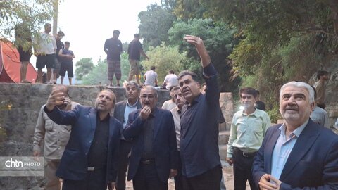 گزارش تصویری | بازدید میدانی استاندار از ظرفیت‌های گردشگری آبشار تنگ تامرادی