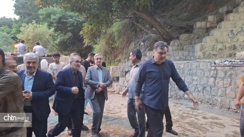گزارش تصویری | بازدید میدانی استاندار از ظرفیت‌های گردشگری آبشار تنگ تامرادی