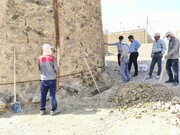 آغاز عملیات مرمت و استحکام‌بخشی برج تاریخی روستای هدف گردشگری توت اردکان
