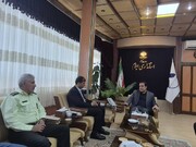 دیدار فرمانده یگان حفاظت میراث‌فرهنگی کشور با استاندار ایلام