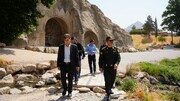 بازدید فرمانده یگان حفاظت میراث‌فرهنگی کشور از تاق‌بستان