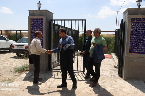 بازدید مدیرکل میراث فرهنگی آذربایجان شذقی از خانه پدری استاد شهریار در بستان آباد