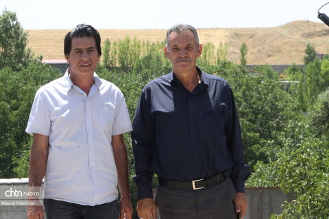 بازدید مدیرکل میراث فرهنگی آذربایجان شذقی از خانه پدری استاد شهریار در بستان آباد