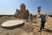 عملیات مرمت پشت‌بام خانه تاریخی بروجردی کاشان آغاز شد
